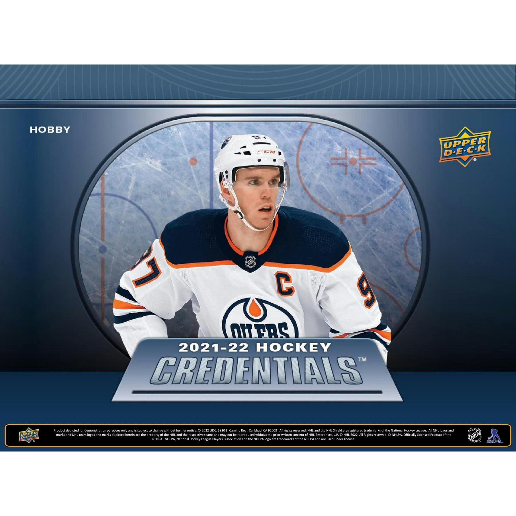 2021/22 Upper Deck Credentials Hockey Hobby 20-Box Case