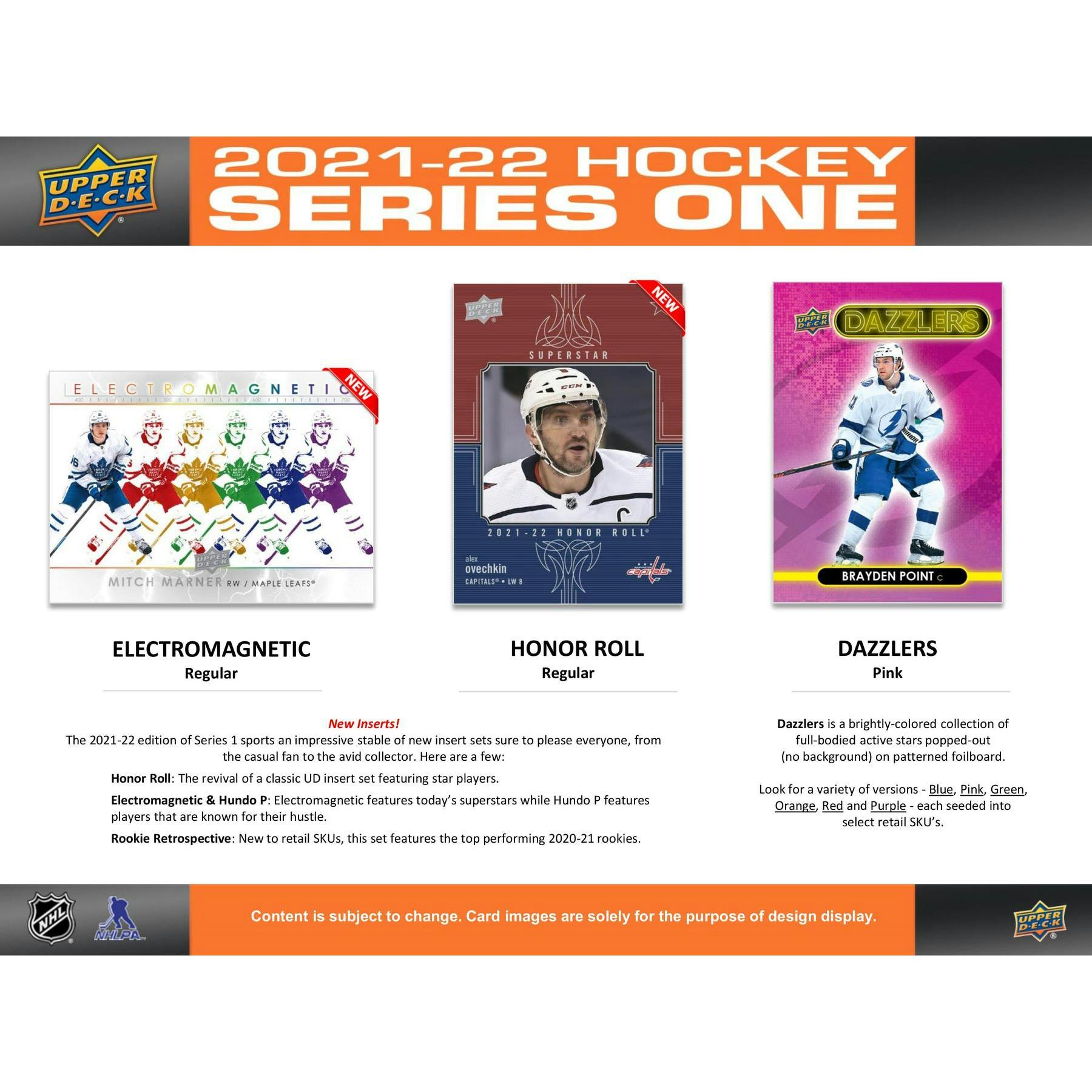 2021/22 Upper Deck Series 1 Hockey Tin (Box) Case (12Ct.)