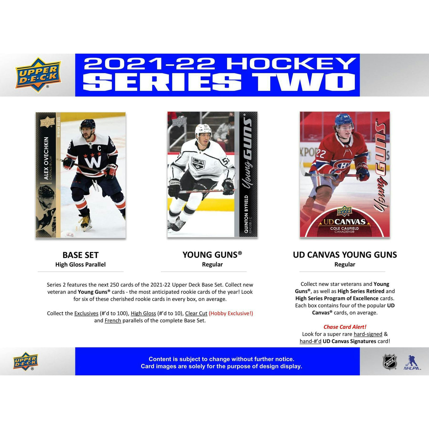 2021/22 Upper Deck Series 2 Hockey Hobby 12-Box Case