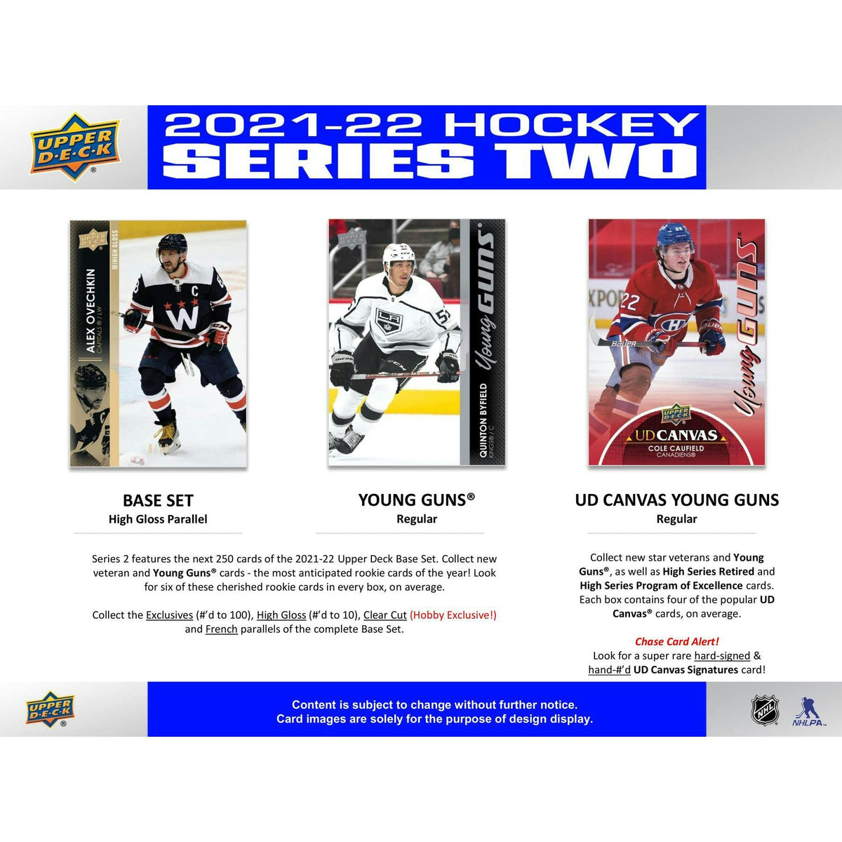 2021/22 Upper Deck Series 2 Hockey Hobby Box