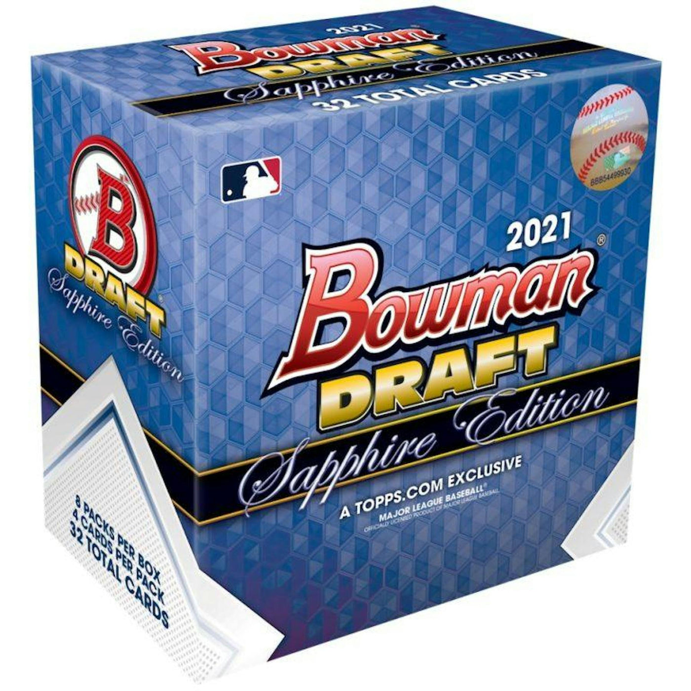 2021 Bowman Draft Sapphire Edition Baseball Hobby Box (Reed Buy)
