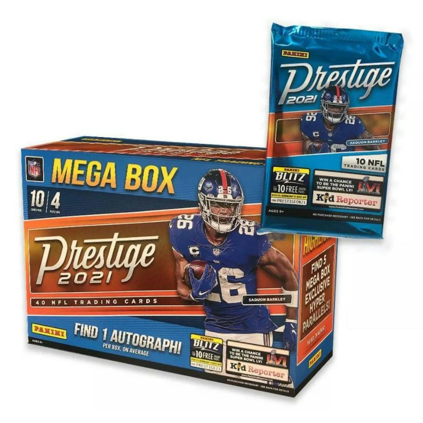 2021 Panini Prestige Football Mega Box (Hyper Parallels)