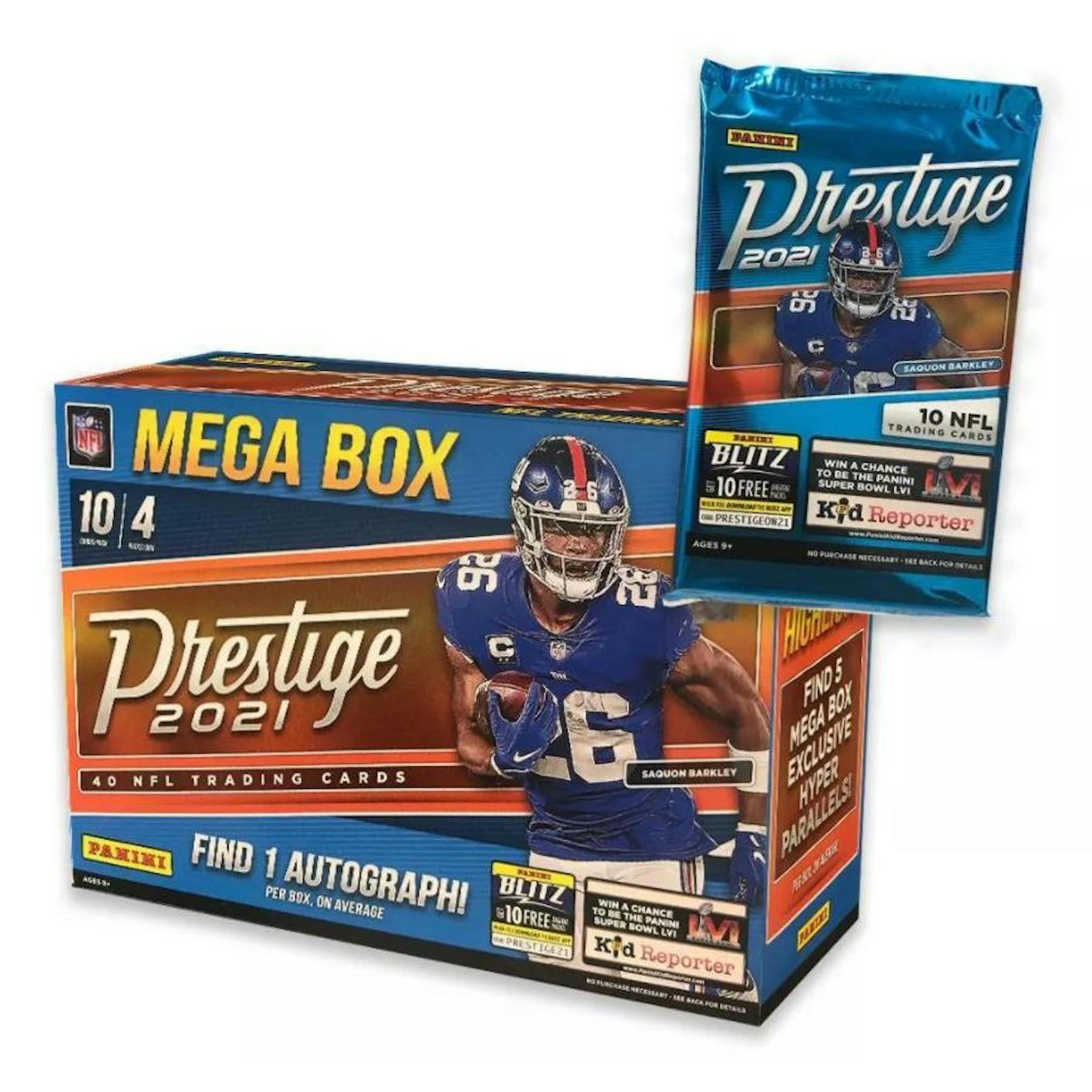 2021 Panini Prestige Football Mega Box (Hyper Parallels)