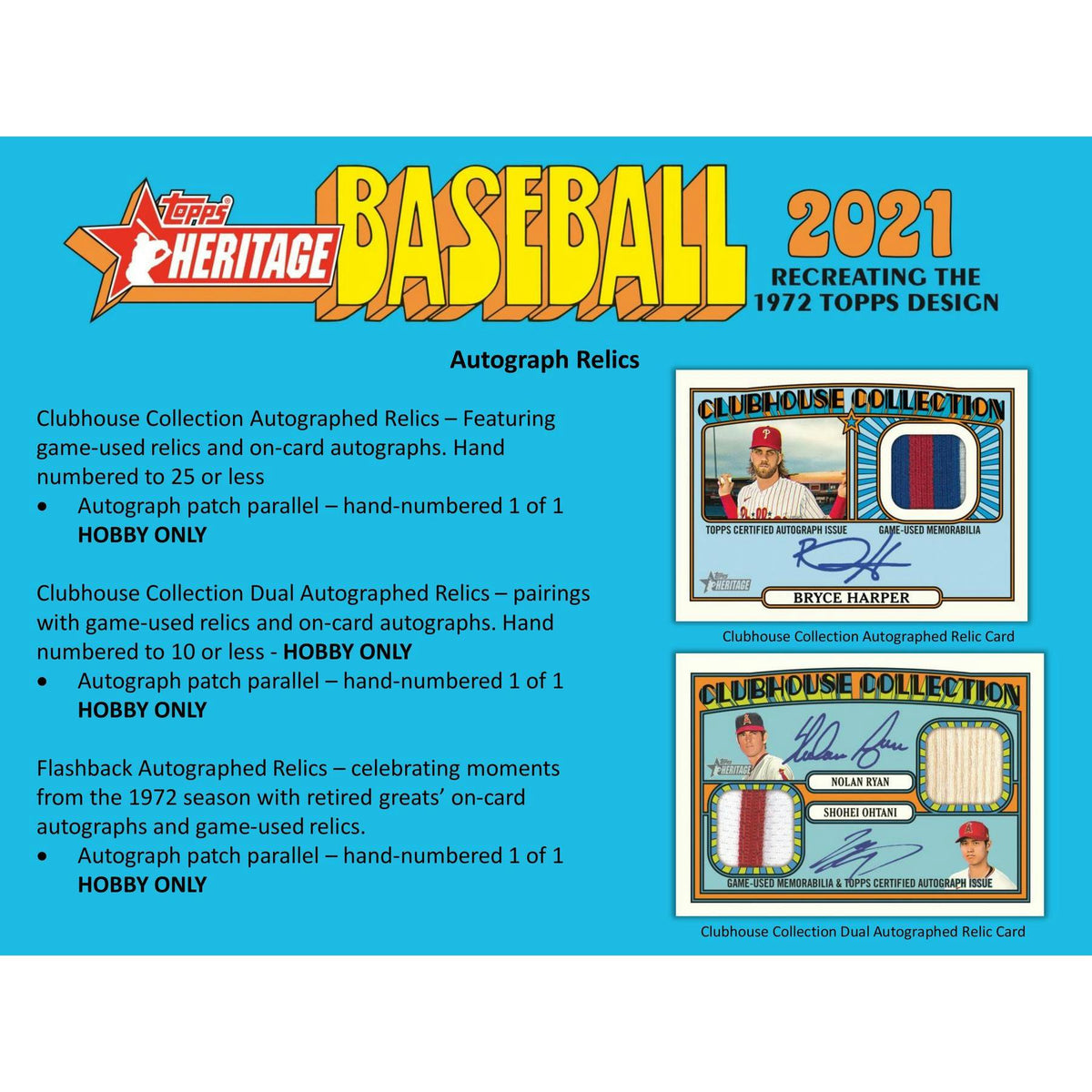 2021 Topps Heritage Baseball Hobby Box