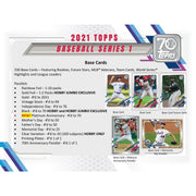 2021 Topps Series 1 Baseball Hobby Jumbo Box