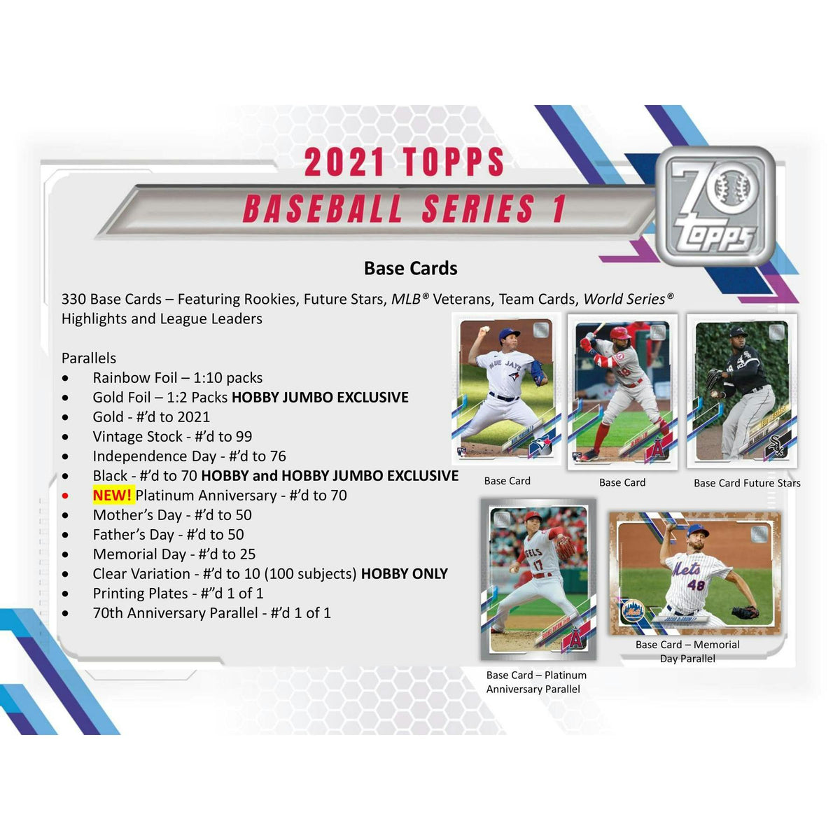 2021 Topps Series 1 Baseball Hobby Jumbo Box