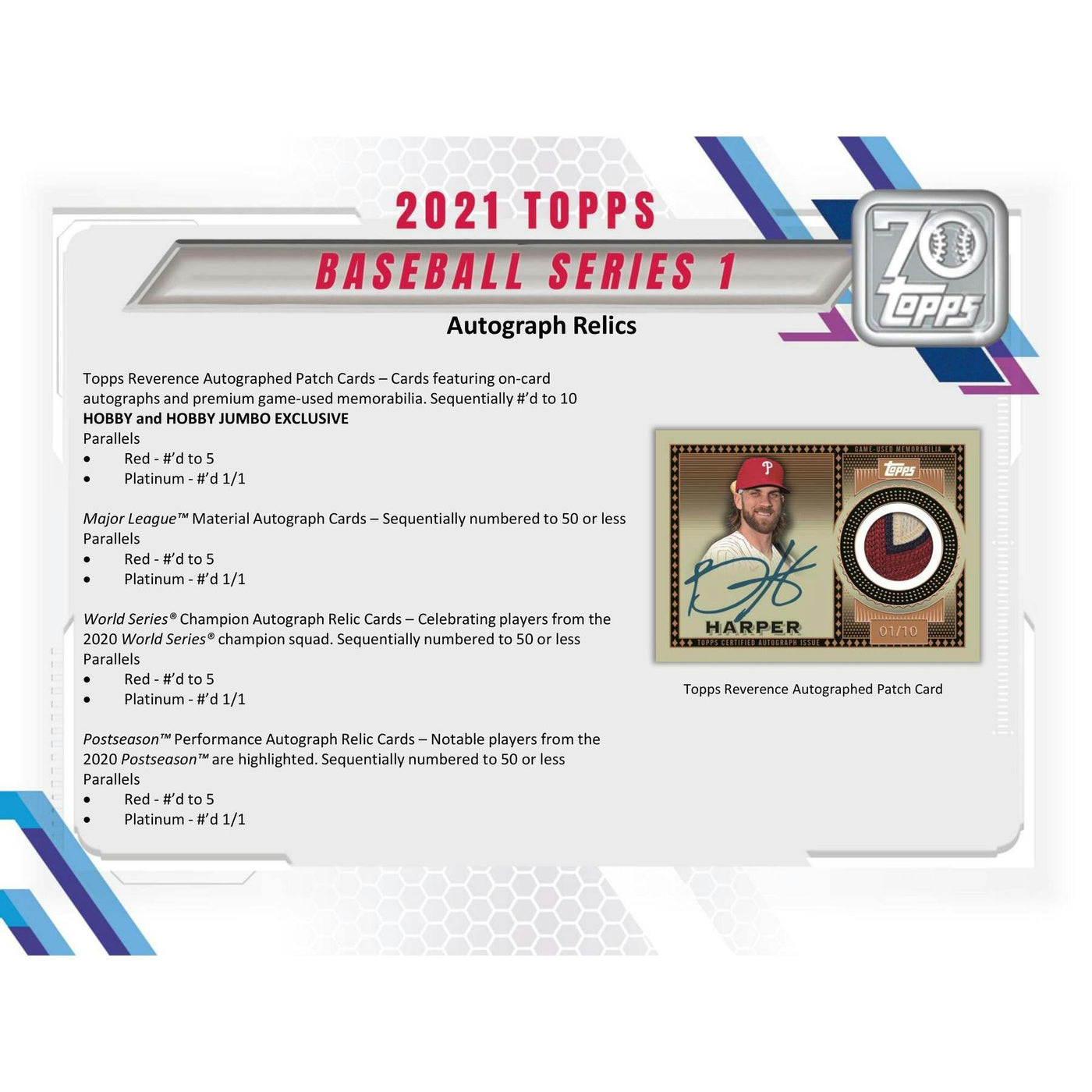 2021 Topps Series 1 Baseball Hobby Box