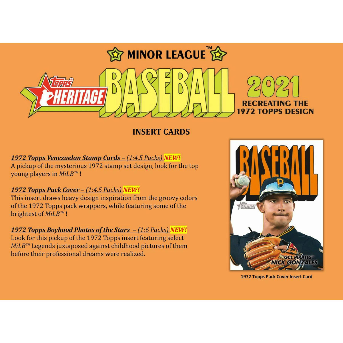 2021 Topps Heritage Minor League Baseball Hobby Box