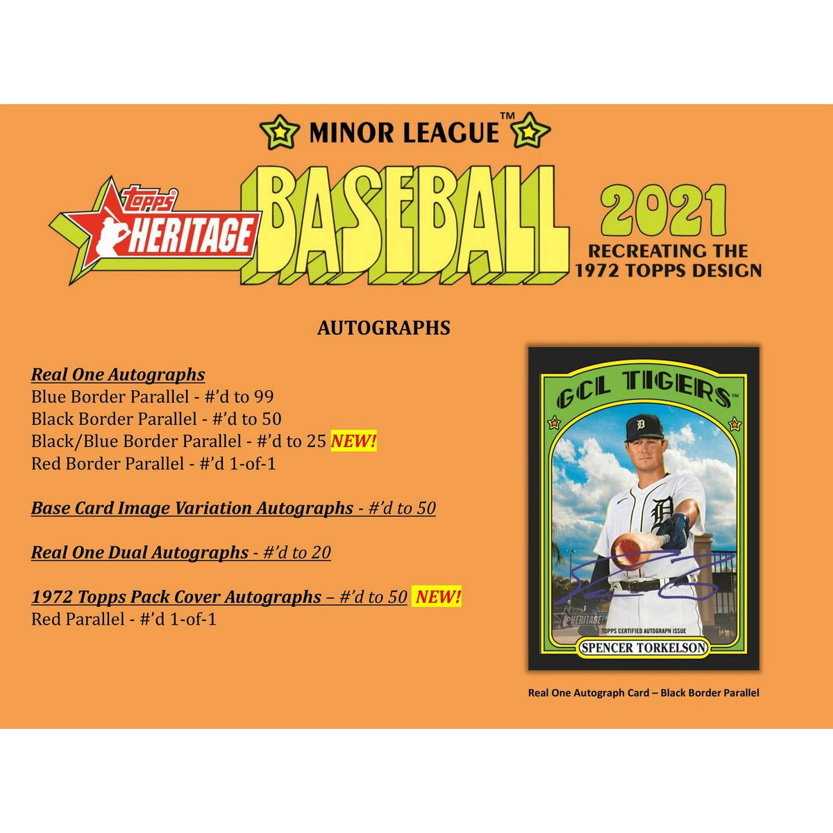 2021 Topps Heritage Minor League Baseball Hobby Box