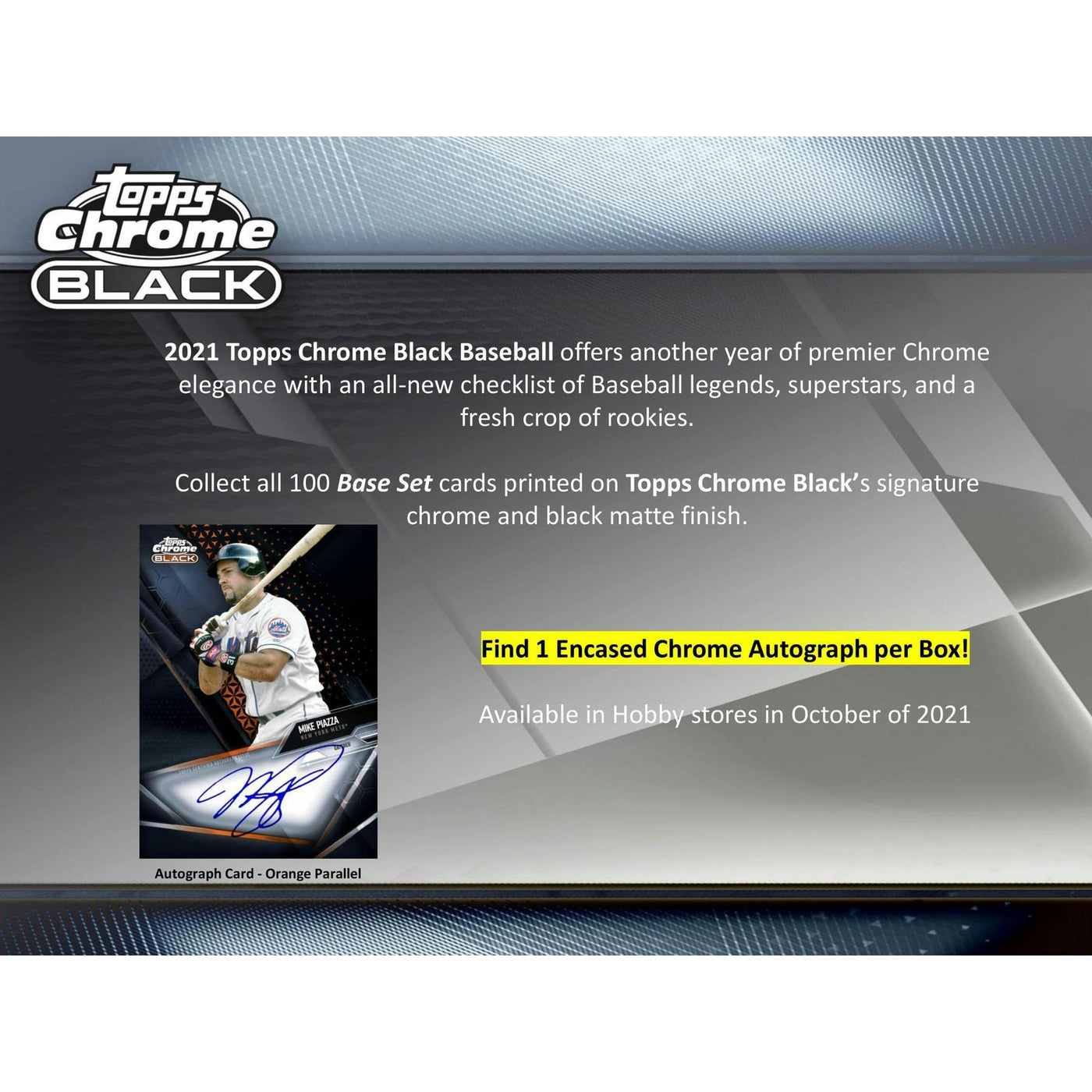 2021 Topps Chrome Black Baseball Hobby Box