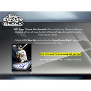 2021 Topps Chrome Black Baseball Hobby Box