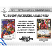 2020/21 Topps UEFA Champions League Chrome Soccer Hobby 12-Box Case