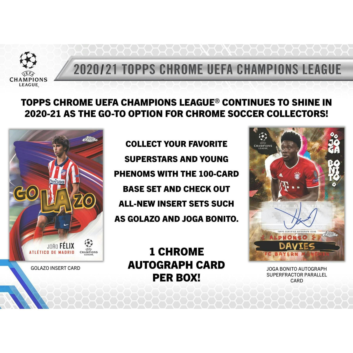 2020/21 Topps UEFA Champions League Chrome Soccer Hobby Box
