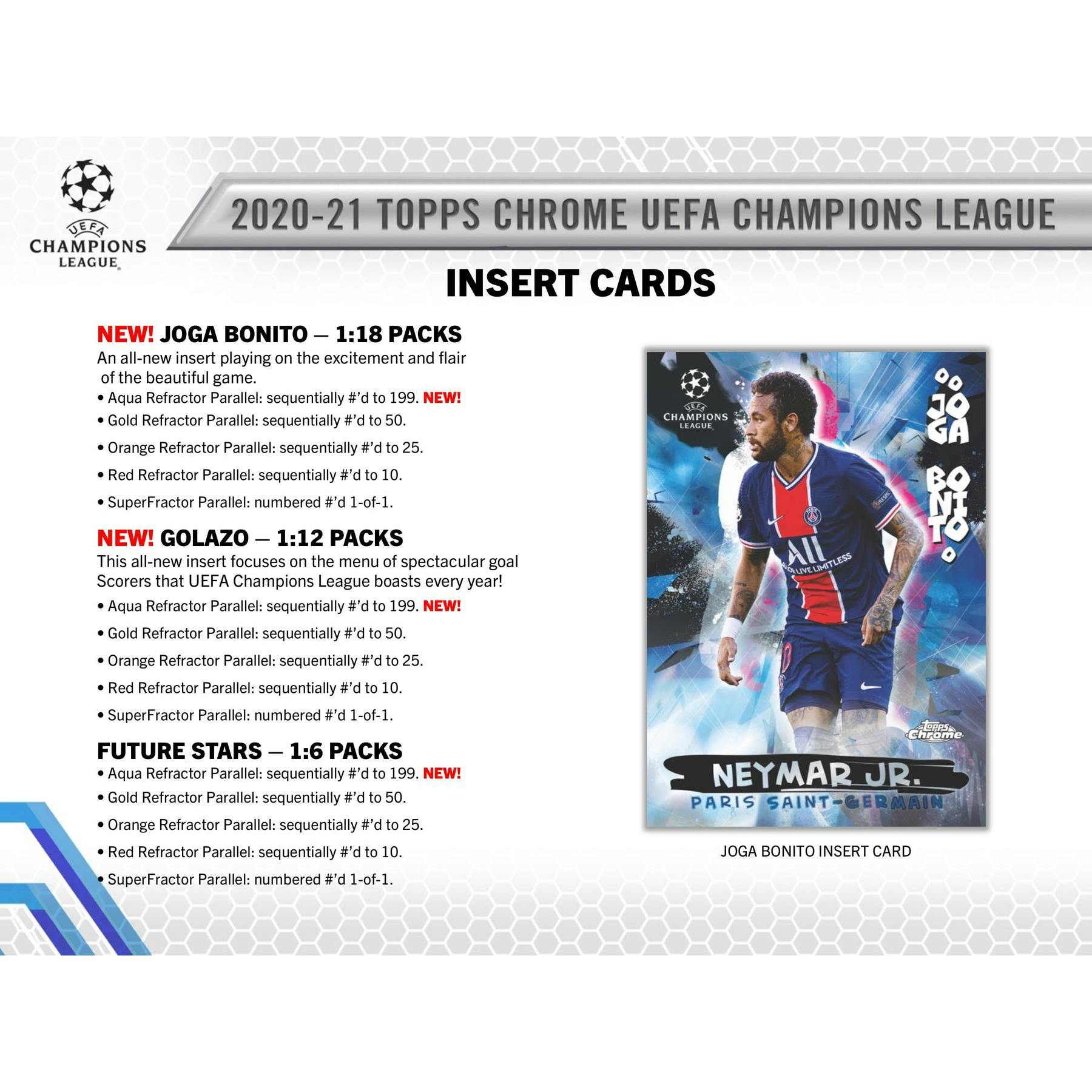 2020/21 Topps UEFA Champions League Chrome Soccer Hobby 12-Box Case