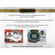 2021 Topps Five Star Baseball Hobby 8-Box Case