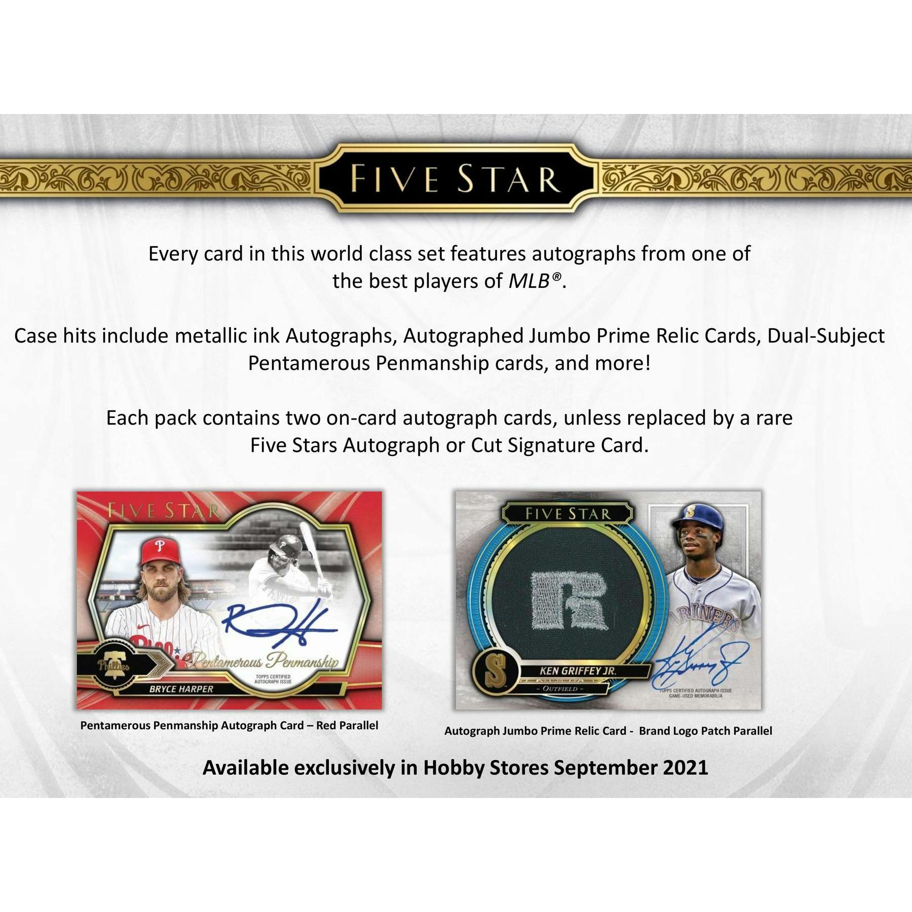 2021 Topps Five Star Baseball Hobby Box
