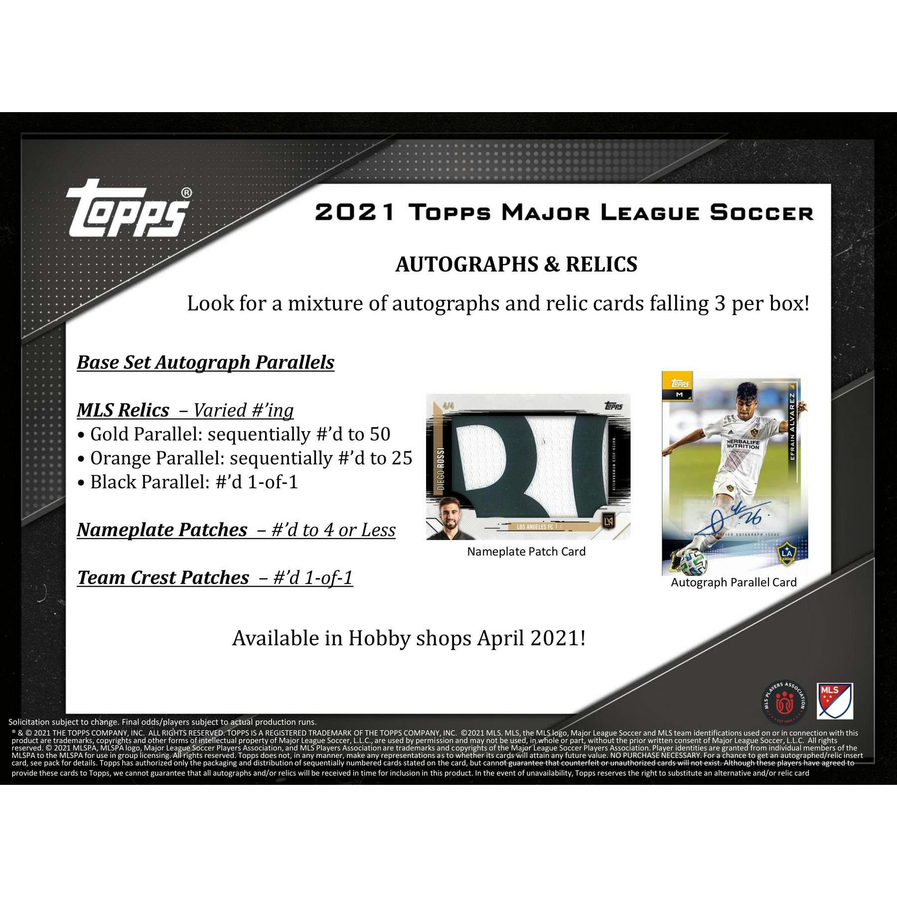 2021 Topps MLS Major League Soccer Hobby Box (Reed Buy)
