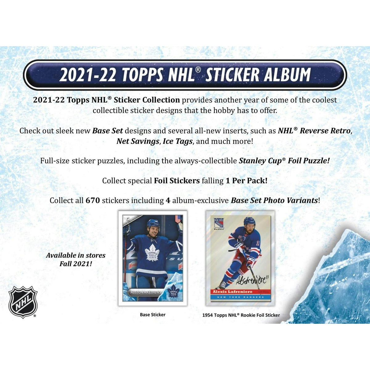 2021/22 Topps NHL Hockey Sticker Collection Box