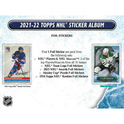 2021/22 Topps NHL Hockey Sticker Collection Box