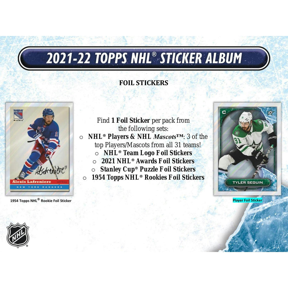 2021/22 Topps NHL Hockey Sticker Collection Box