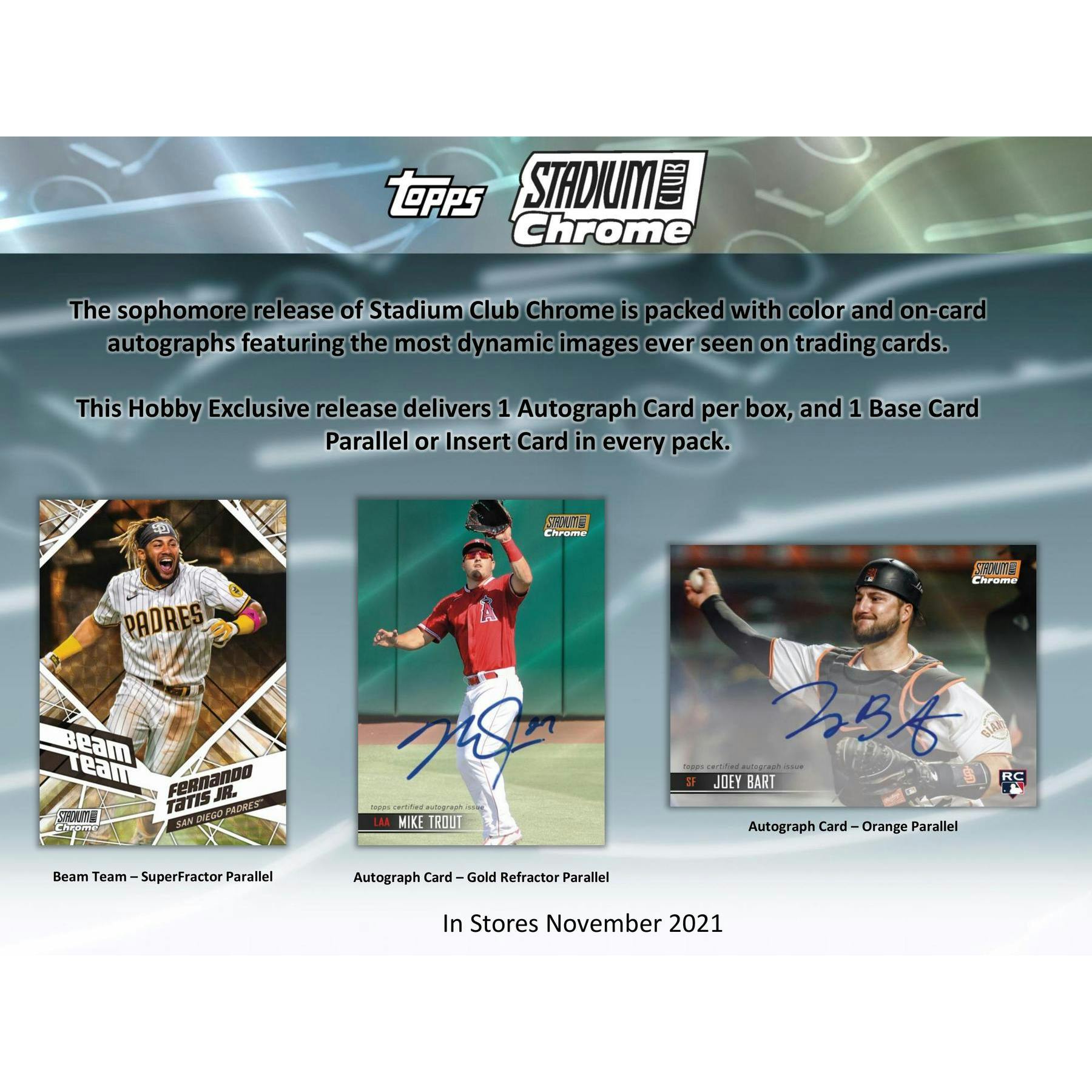2021 Topps Stadium Club Chrome Baseball Hobby Box
