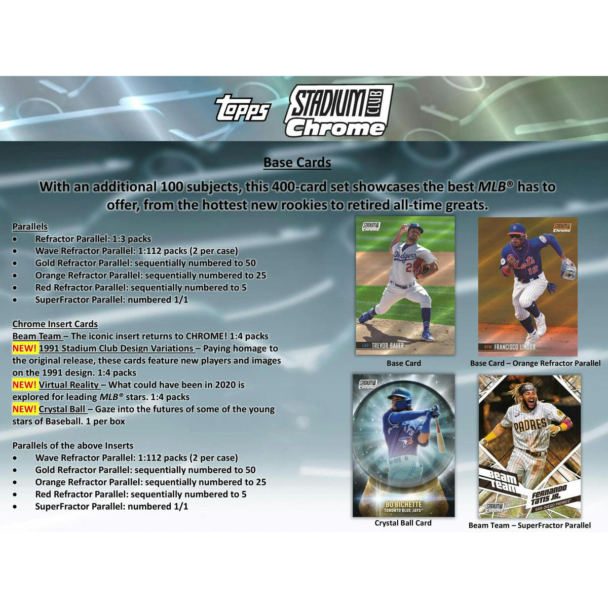 2021 Topps Stadium Club Chrome Baseball Hobby Box