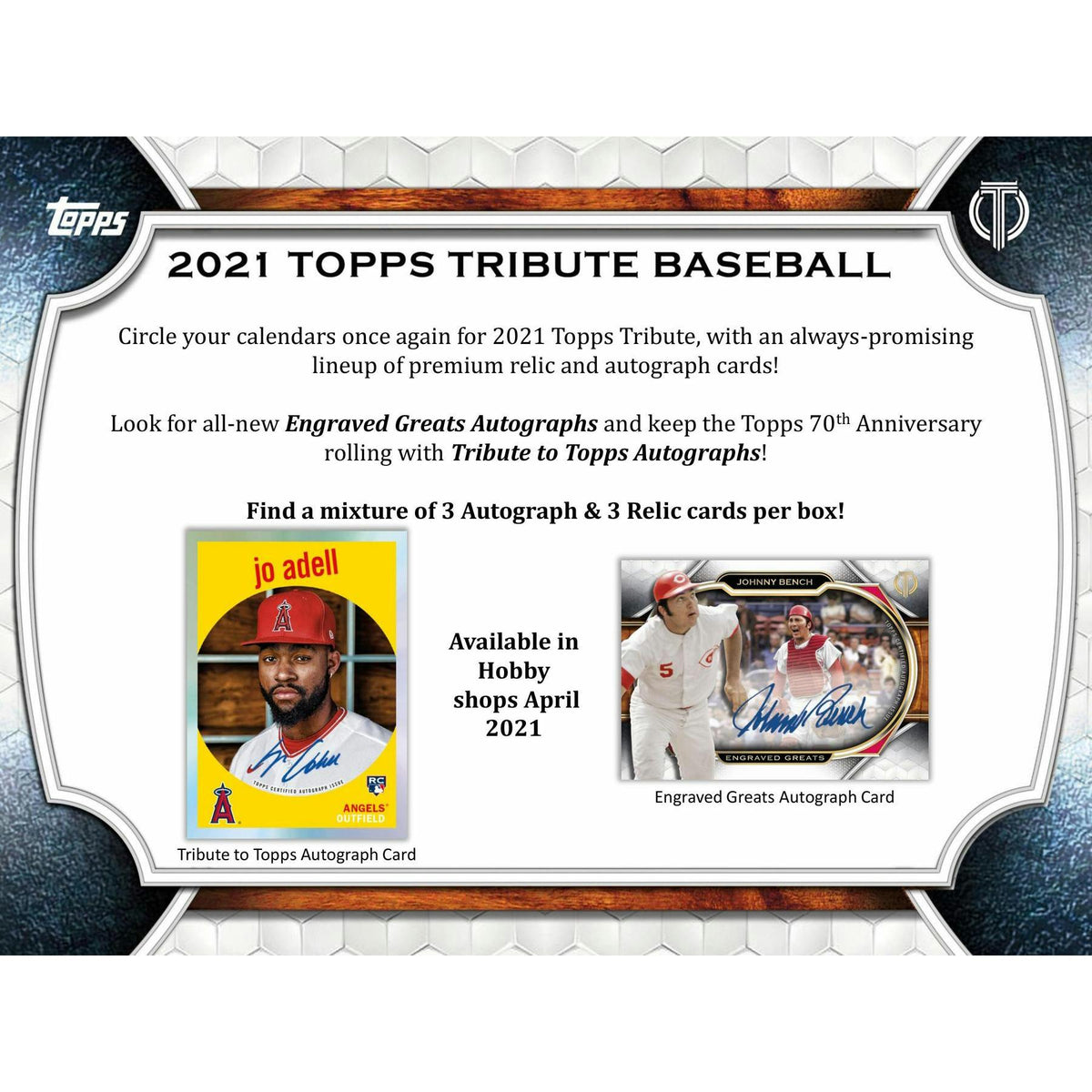 2021 Topps Tribute Baseball Hobby Box