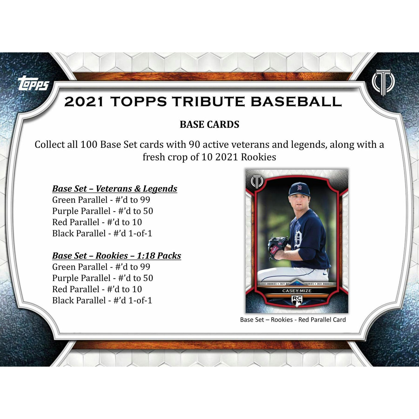 2021 Topps Tribute Baseball Hobby Box