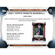 2021 Topps Tribute Baseball Hobby Box