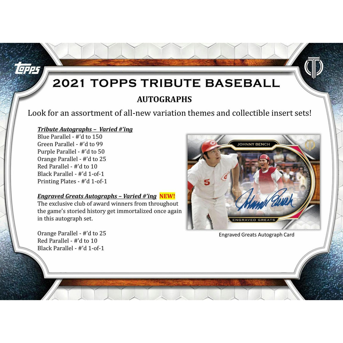 2021 Topps Tribute Baseball Hobby Box