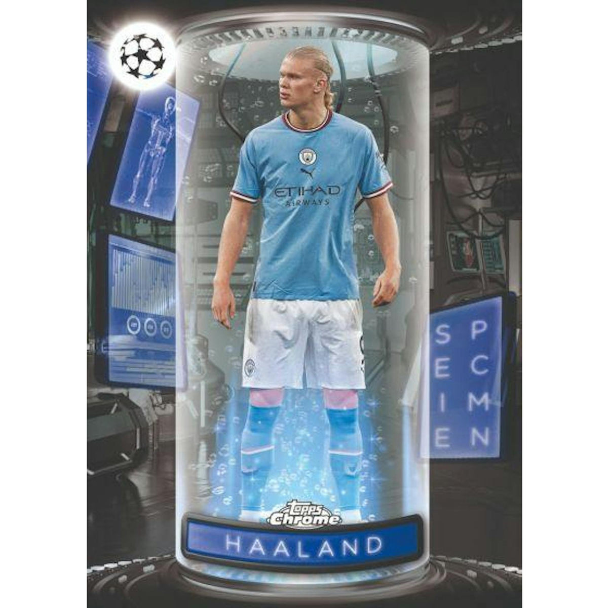 2022/23 Topps Chrome UEFA Club Competitions Soccer Hobby LITE 16-Box Case