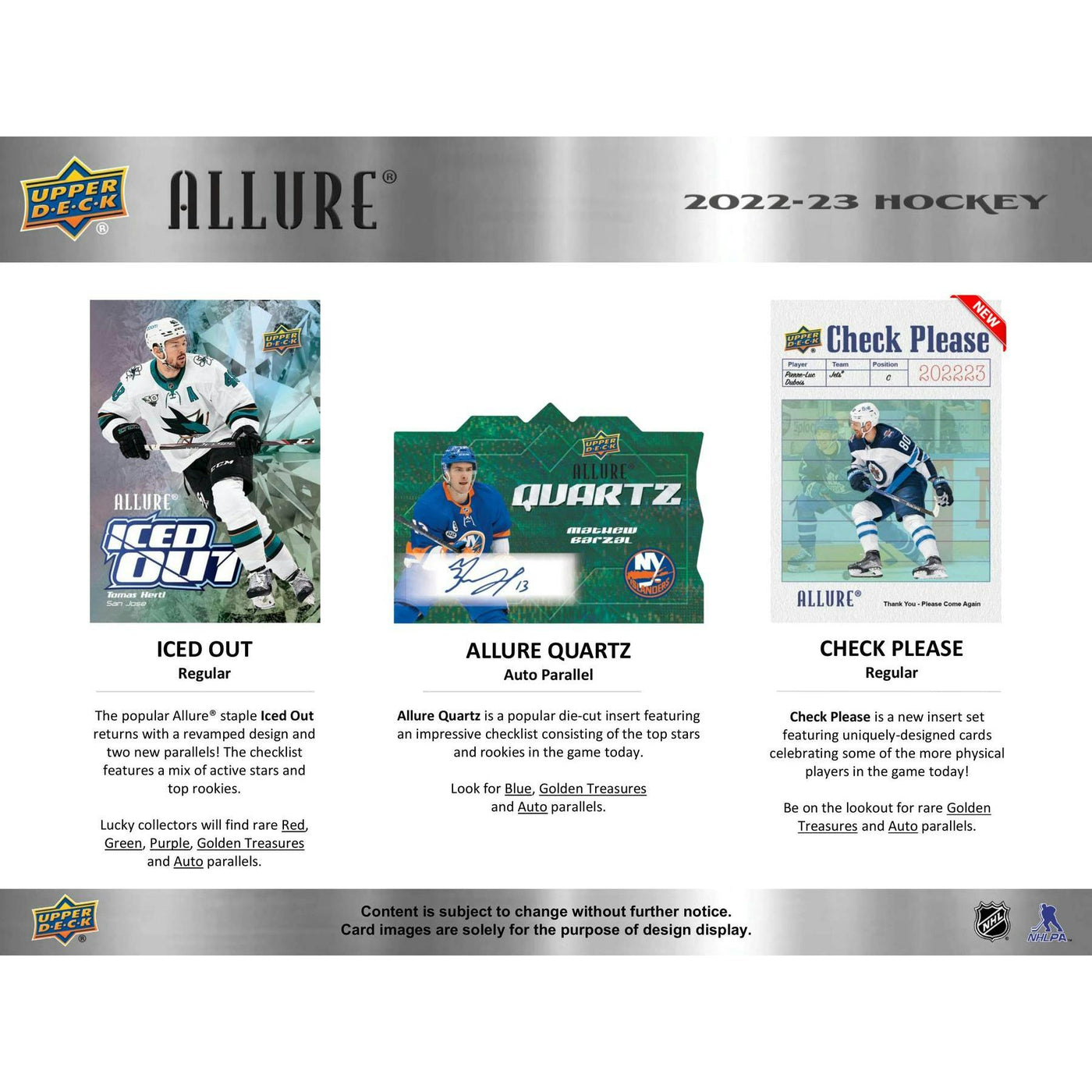2022/23 Upper Deck Allure Hockey Hobby Box