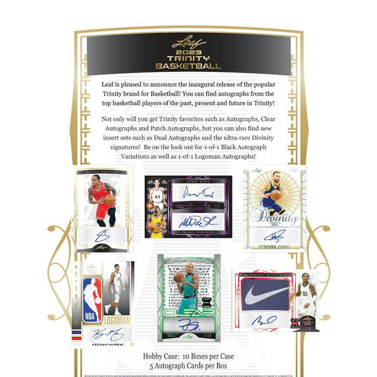2022/23 Leaf Trinity Basketball Hobby Box (Reed Buy)