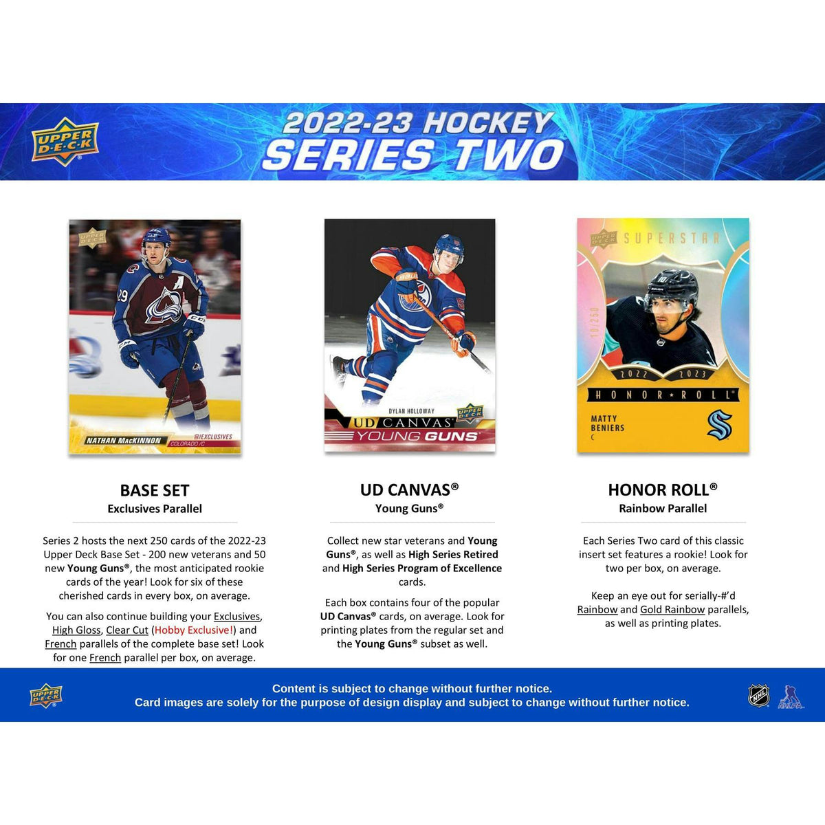 2022/23 Upper Deck Series 2 Hockey Hobby Box