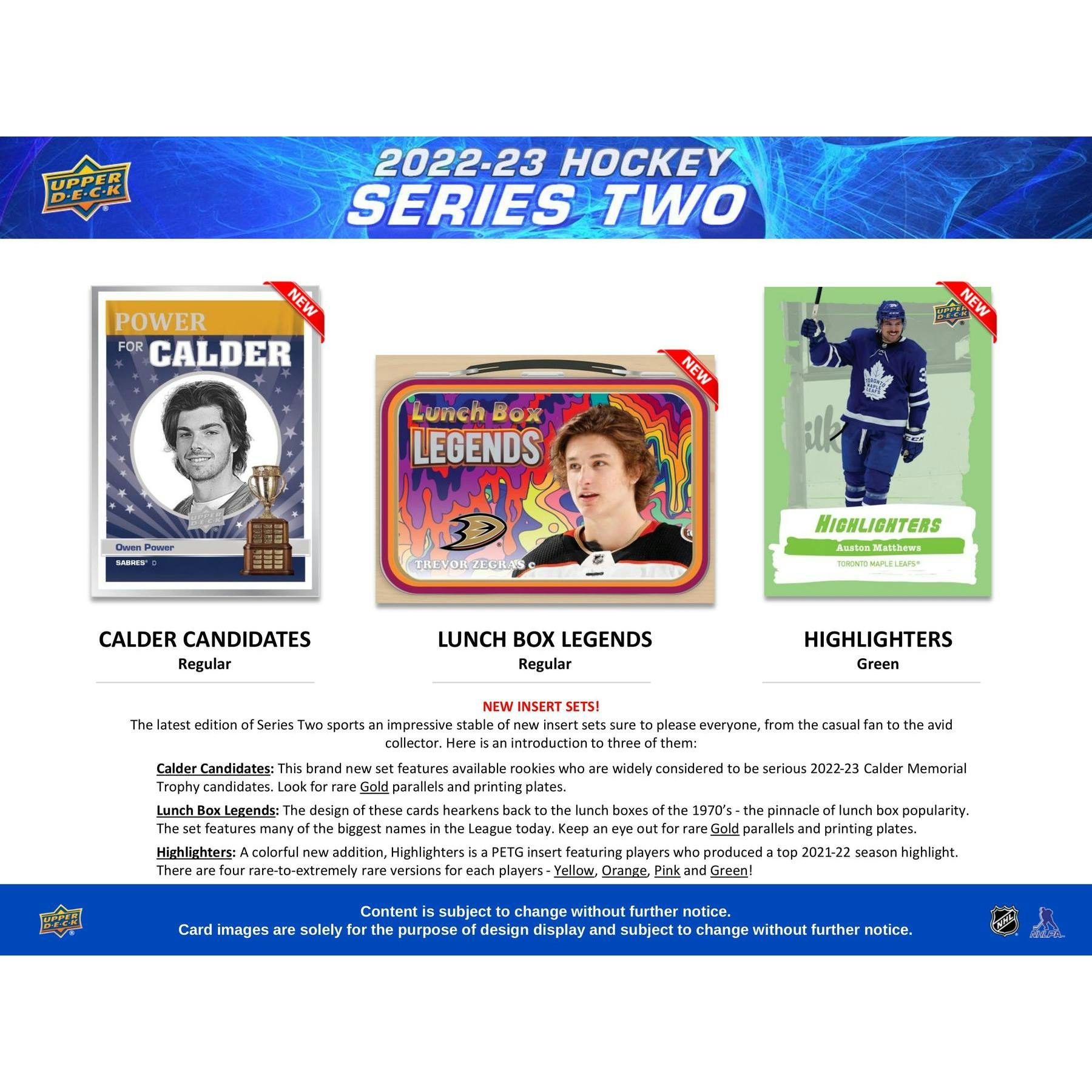 2022/23 Upper Deck Series 2 Hockey Hobby Box (Reed Buy)