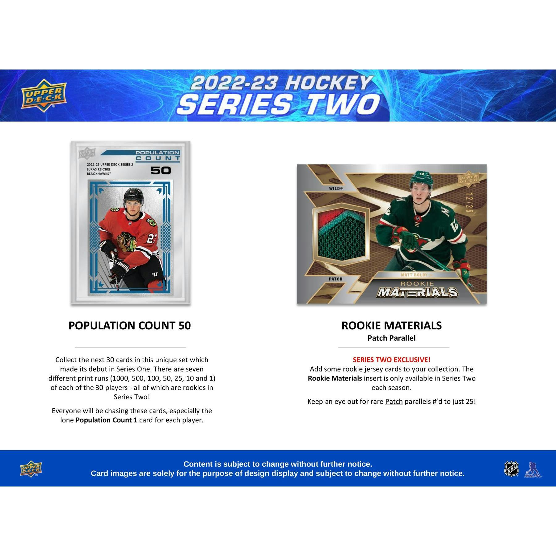 2022/23 Upper Deck Series 2 Hockey Hobby Box (Reed Buy)