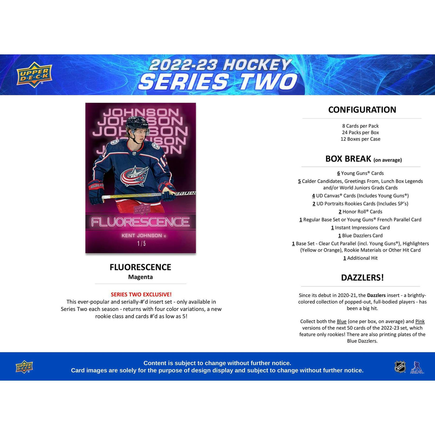 2022/23 Upper Deck Series 2 Hockey Hobby Box