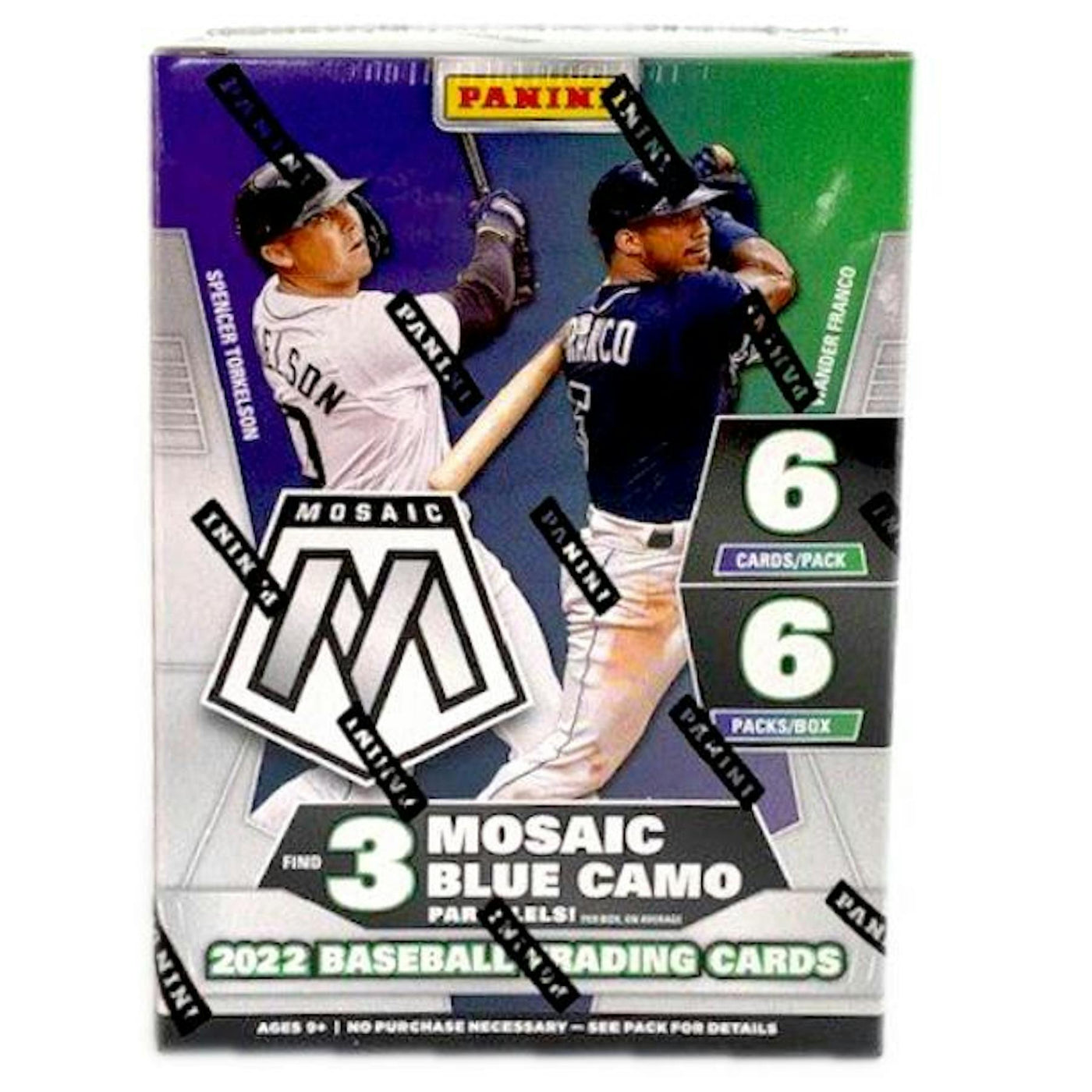2022 Panini Mosaic Baseball Blaster Box (Blue Camo!)