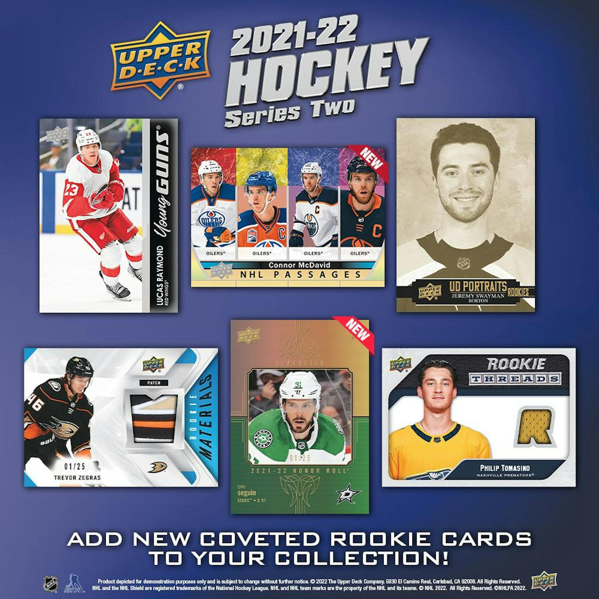 2021/22 Upper Deck Series 2 Hockey Hobby Box