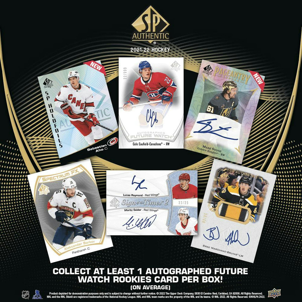 2021/22 Upper Deck SP Authentic Hockey Hobby 16-Box Case