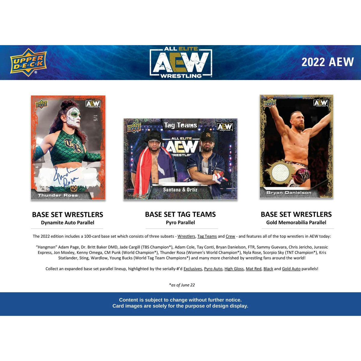 2022 Upper Deck All Elite Wrestling AEW Hobby Box