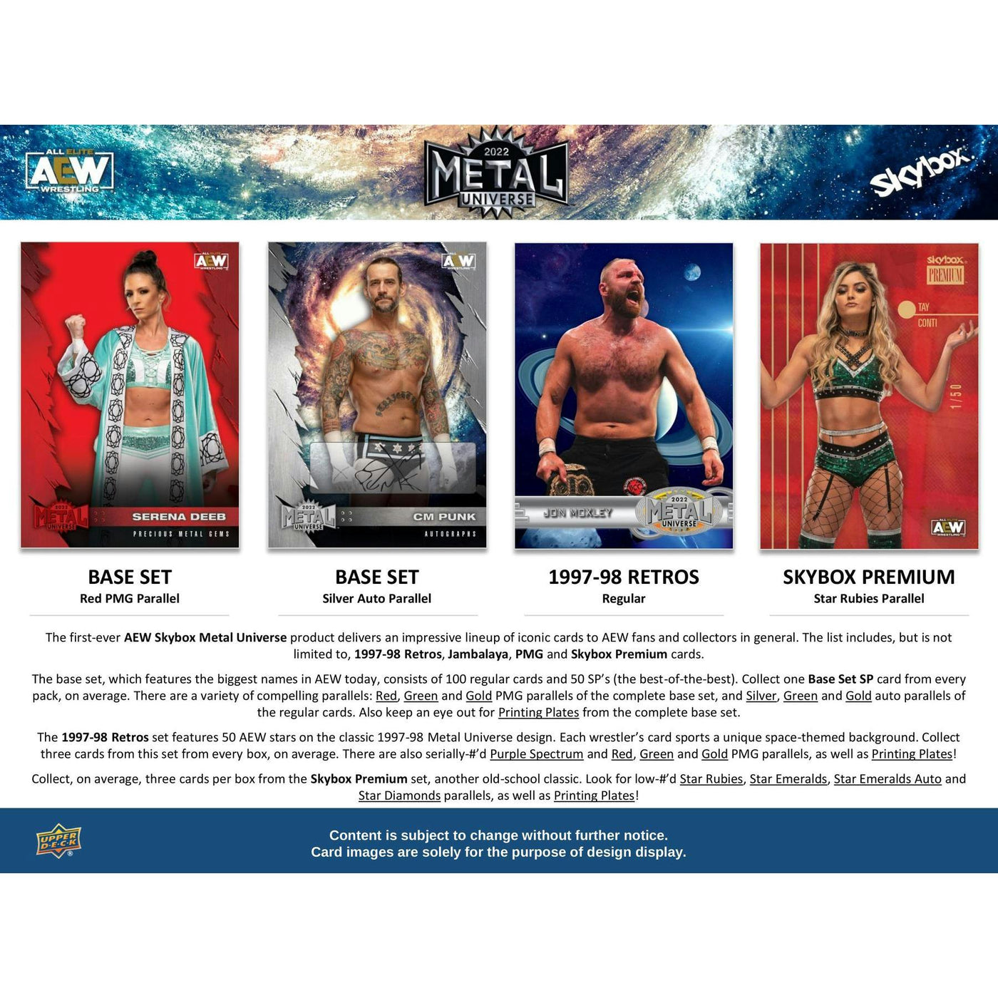 2022 Upper Deck All Elite Wrestling AEW Skybox Metal Universe Hobby Pack