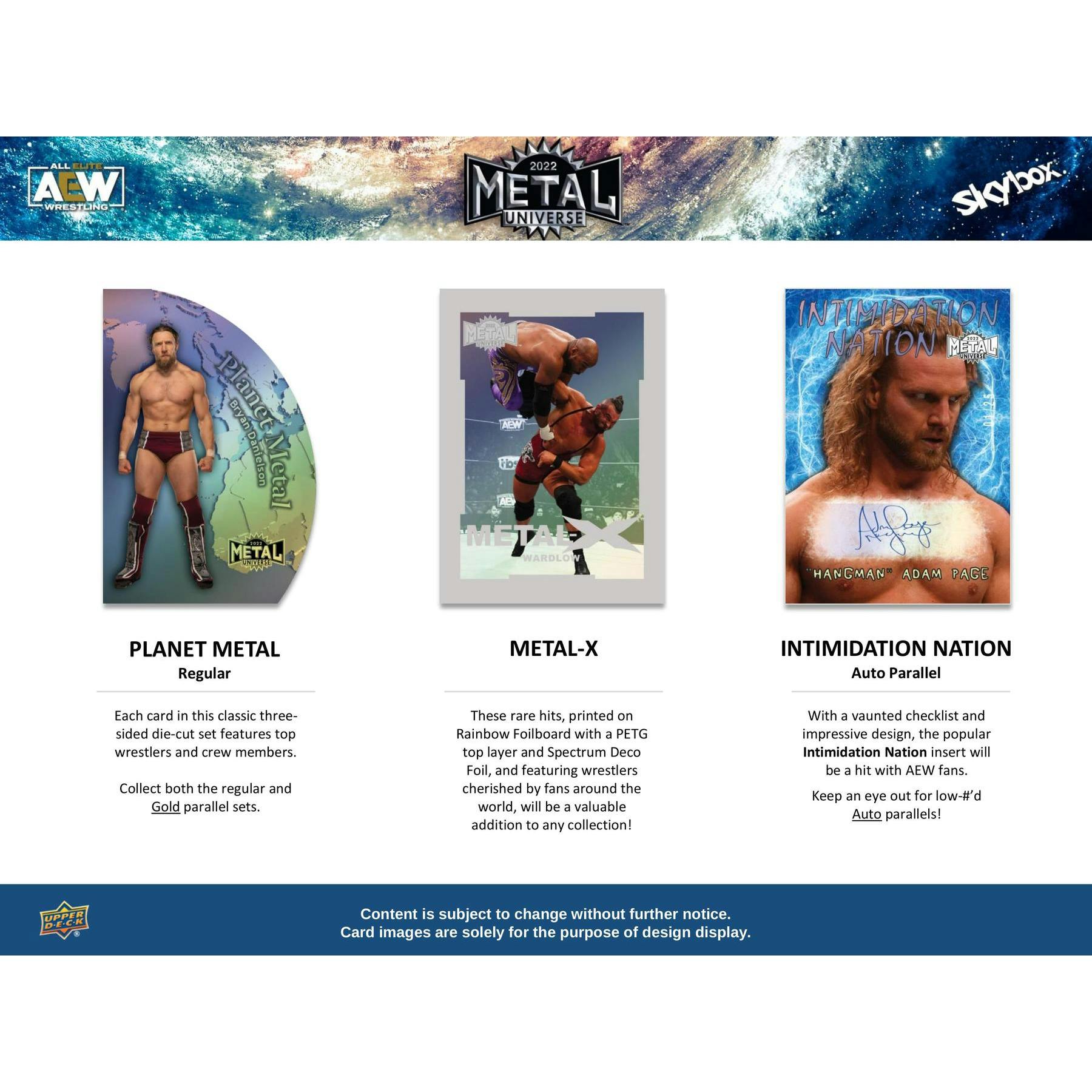 2022 Upper Deck All Elite Wrestling AEW Skybox Metal Universe Hobby 16-Box Case