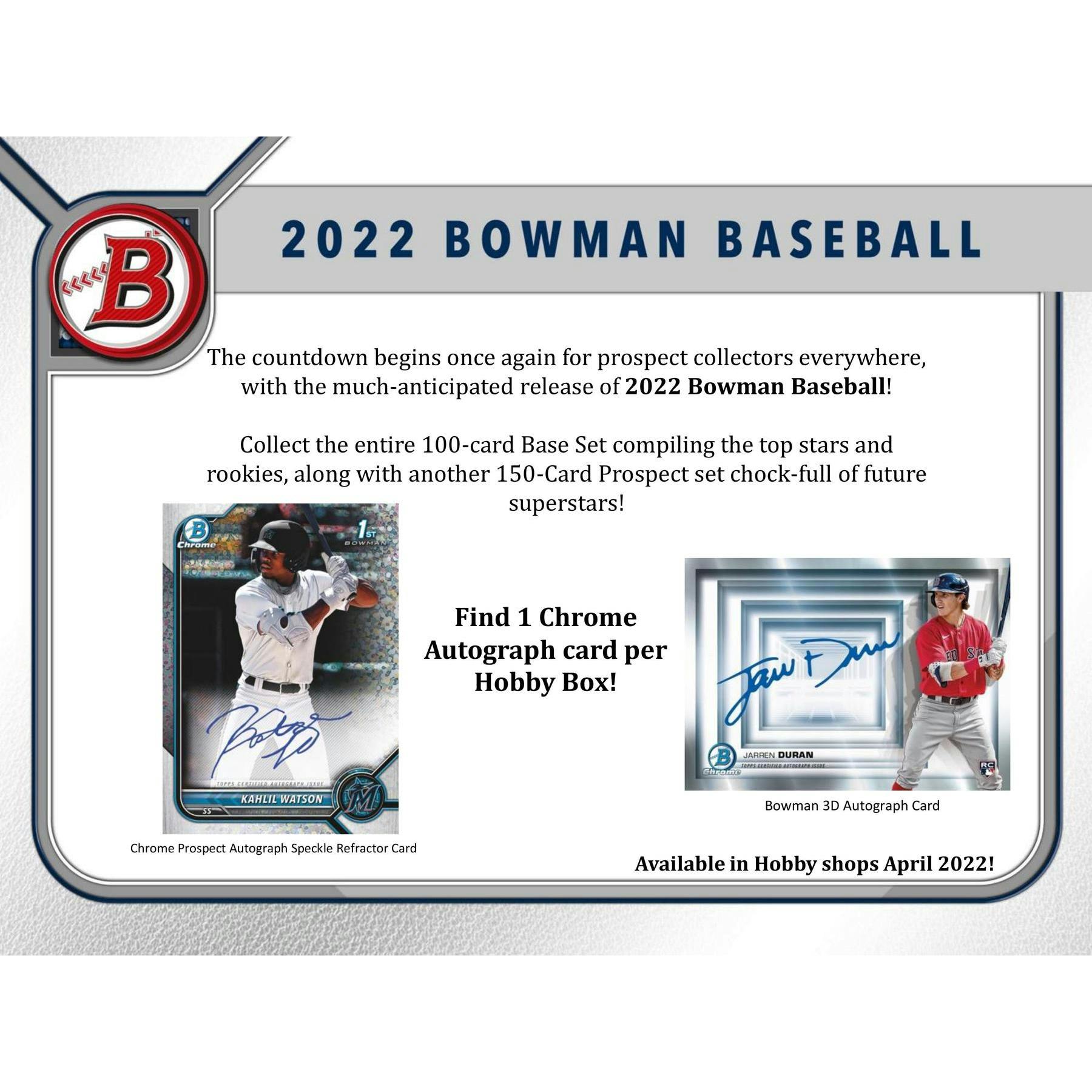 2022 Bowman Baseball Hobby 12-Box Case