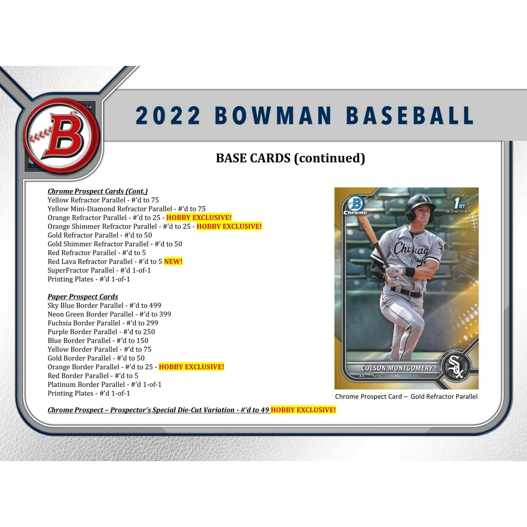 2022 Bowman Baseball Hobby 12-Box Case