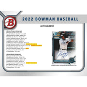 2022 Bowman Baseball Hobby 12-Box Case