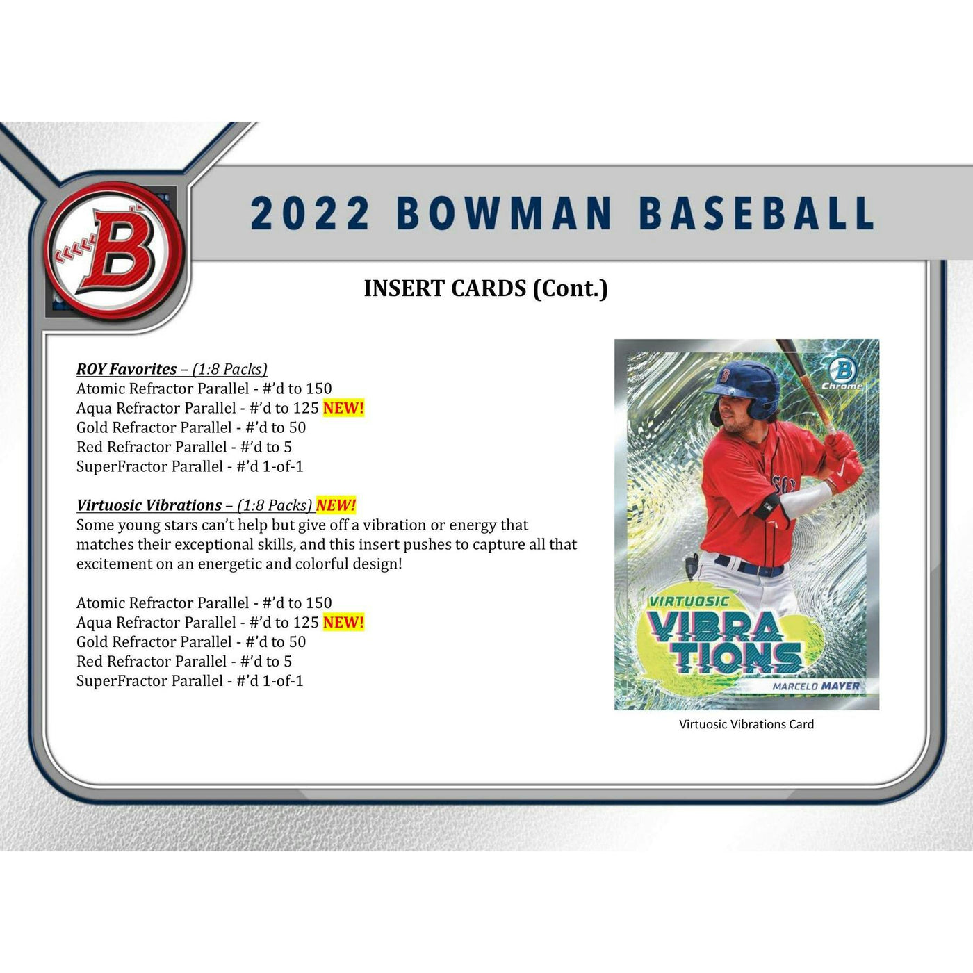 2022 Bowman Baseball Hobby Jumbo 8-Box Case