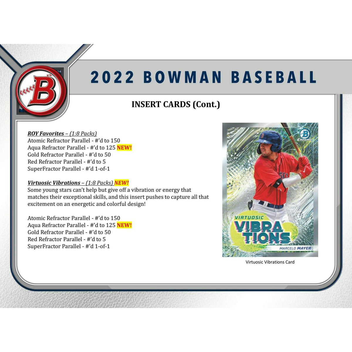 2022 Bowman Baseball Hobby Jumbo Box