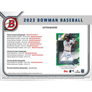 2022 Bowman Baseball 6-Pack Blaster Box