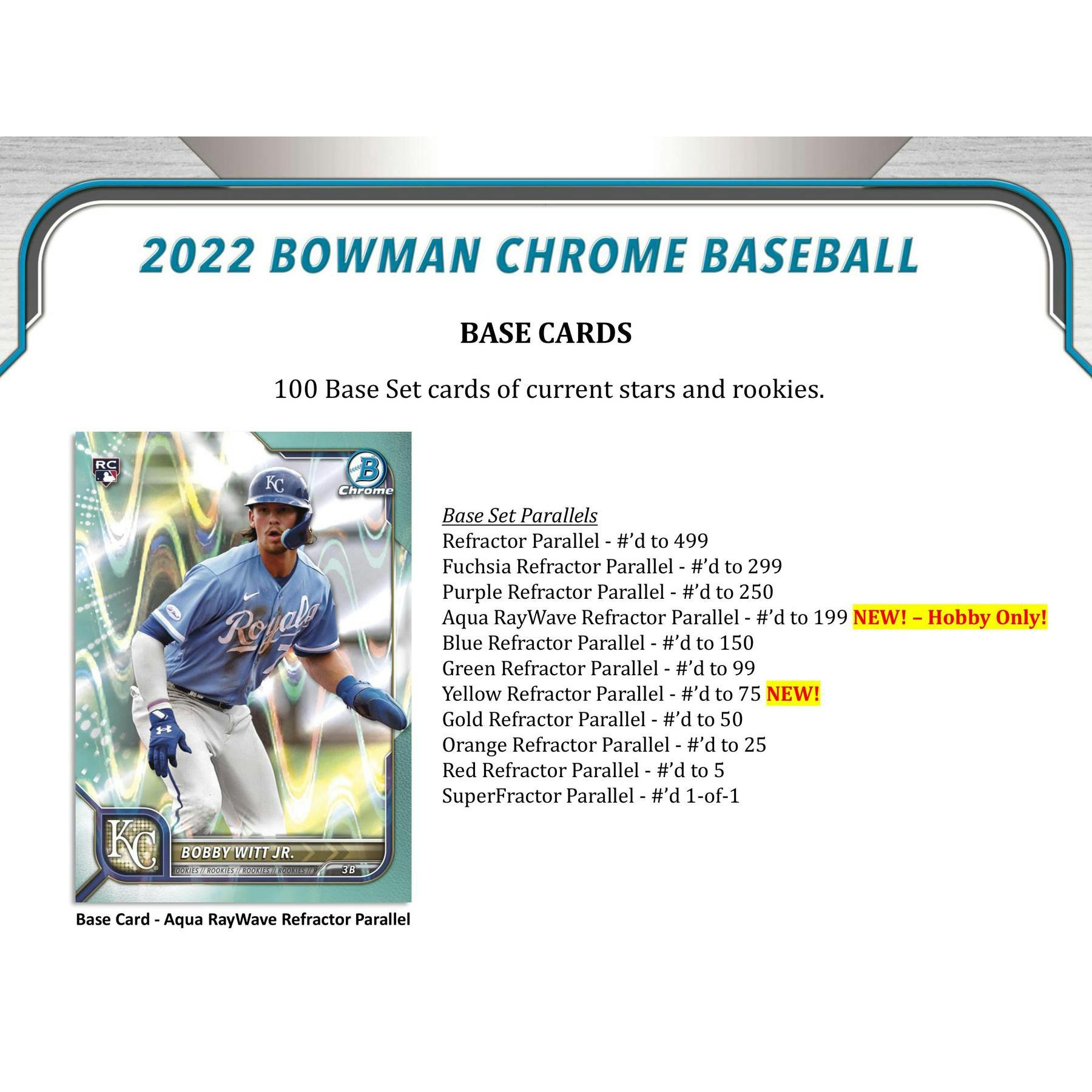 2022 Bowman Chrome Baseball Hobby 12-Box Case